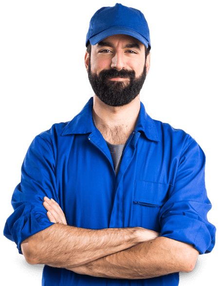 HVAC technician ready to serve